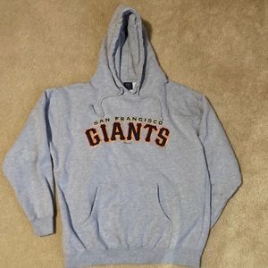 Majestic San Francisco Giants hooded sweatshirt.